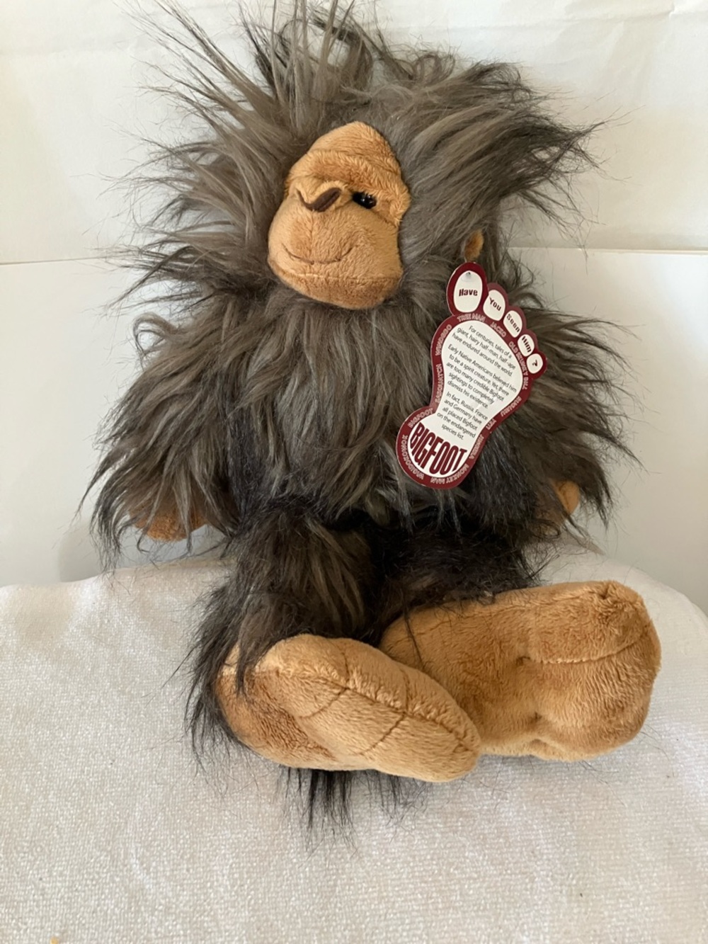 WishPets Sasquatch 15” Plush Bigfoot Yeti shaggy faux fur stuffed animal NWT